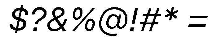 InnovatorGrotesk RegularItalic Font OTHER CHARS