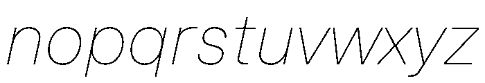 InnovatorGrotesk ThinItalic Instance Font LOWERCASE