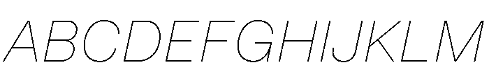 InnovatorGrotesk ThinItalic Font UPPERCASE