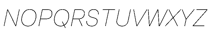 InnovatorGrotesk ThinItalic Font UPPERCASE
