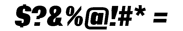 Insitu BlackItalic Font OTHER CHARS
