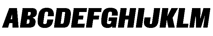 Insitu BlackItalic Font UPPERCASE