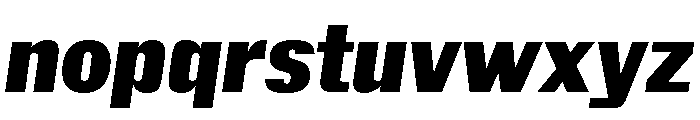 Insitu BlackItalic Font LOWERCASE