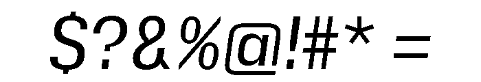 Insitu Italic Font OTHER CHARS