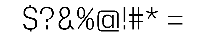 Insitu Light Font OTHER CHARS