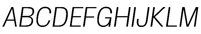 Insitu LightItalic Font UPPERCASE