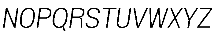 Insitu LightItalic Font UPPERCASE