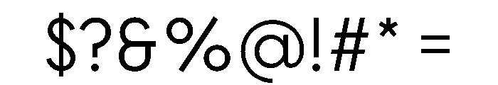Intern LightAcrylic Font OTHER CHARS