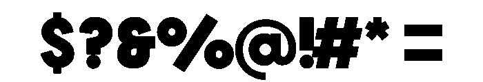 InternSans Black Font OTHER CHARS