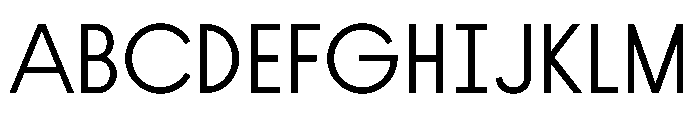 InternSans Light Font UPPERCASE