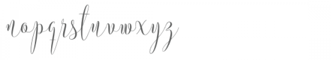 Instine Script Font LOWERCASE