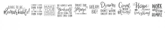 inspire me quote dingbat font Font UPPERCASE