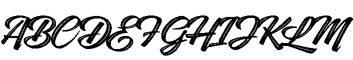 Indie Inline Font UPPERCASE