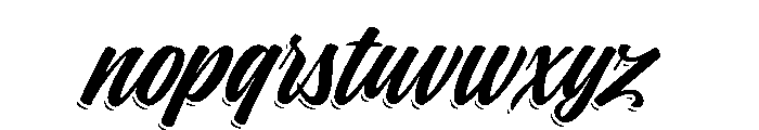 Indie Shade Font LOWERCASE