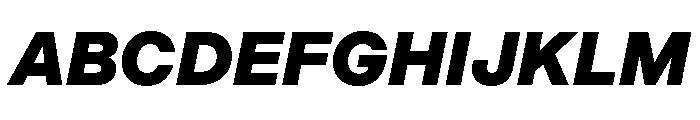 Indivisible Black Italic Font UPPERCASE