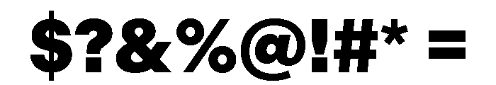 Indivisible Black Font OTHER CHARS