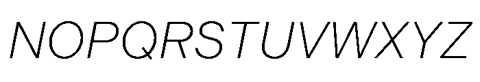 Indivisible Light Italic Font UPPERCASE