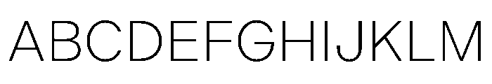 Indivisible Light Font UPPERCASE