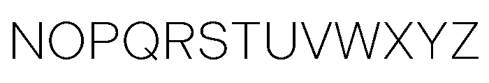Indivisible Light Font UPPERCASE