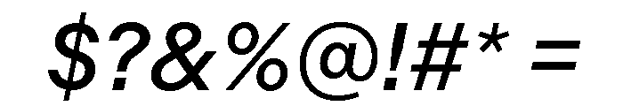 Indivisible Medium Italic Font OTHER CHARS