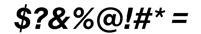 Indivisible Semi Bold Italic Font OTHER CHARS
