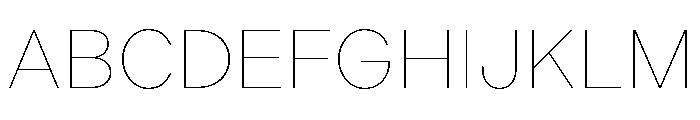Indivisible Thin Font UPPERCASE