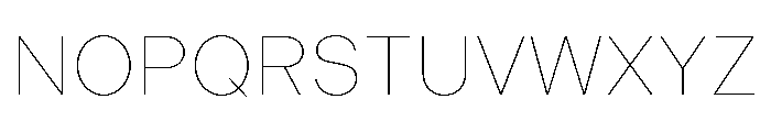 Indivisible Thin Font UPPERCASE