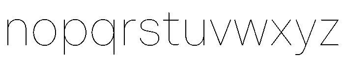 Indivisible Thin Font LOWERCASE