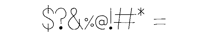 Inked Balterm Regular Font OTHER CHARS