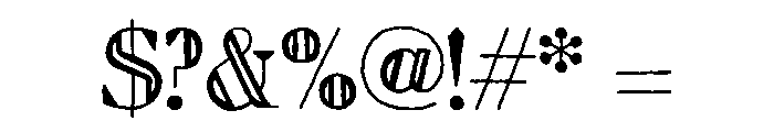 Inked Classic Regular Font OTHER CHARS