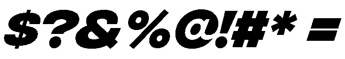 Integral Bold Oblique Font OTHER CHARS