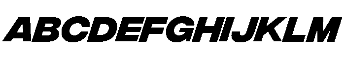 Integral Bold Oblique Font UPPERCASE