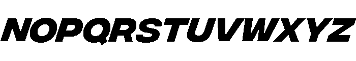 Integral Bold Oblique Font LOWERCASE