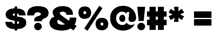 Integral Bold Font OTHER CHARS