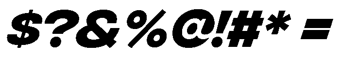 Integral Demi Bold Oblique Font OTHER CHARS