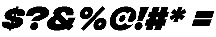 Integral Extra Bold Oblique Font OTHER CHARS