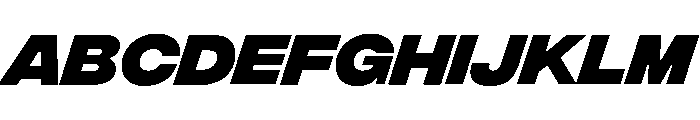 Integral Extra Bold Oblique FONT
