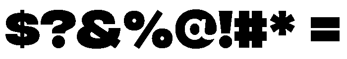 Integral Extra Bold Font OTHER CHARS