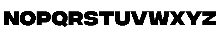 Integral Extra Bold Font LOWERCASE