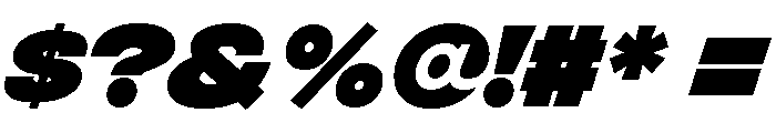 Integral Heavy Oblique Font OTHER CHARS