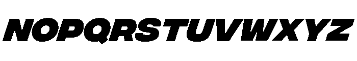 Integral Heavy Oblique Font UPPERCASE