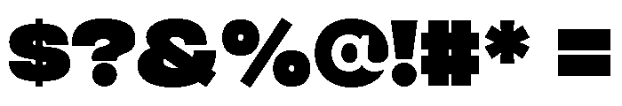 Integral Heavy Font OTHER CHARS