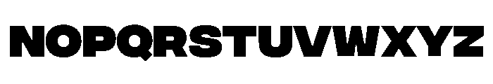 Integral Heavy Font LOWERCASE