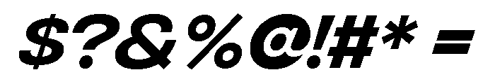 Integral Regular Oblique Font OTHER CHARS