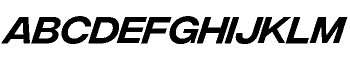 Integral Regular Oblique Font UPPERCASE