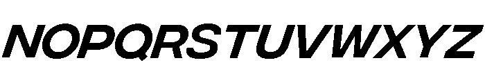 Integral Regular Oblique Font UPPERCASE