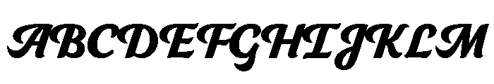 Intermingle Black Font UPPERCASE