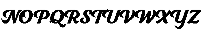 Intermingle Black Font UPPERCASE