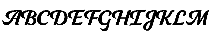 Intermingle Bold Font UPPERCASE
