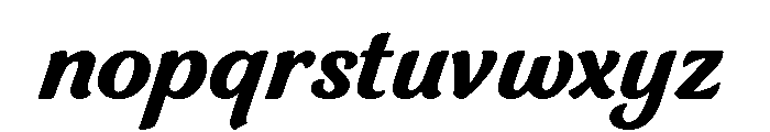 Intermingle Bold Font LOWERCASE